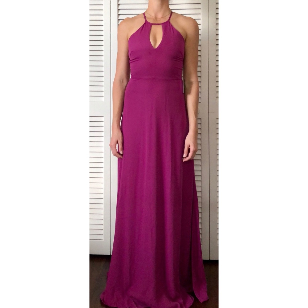 Fuchsia maxi dress